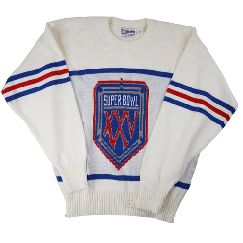 Vintage NFL Cliff Engle Super Bowl XXV Knit Sweater - L