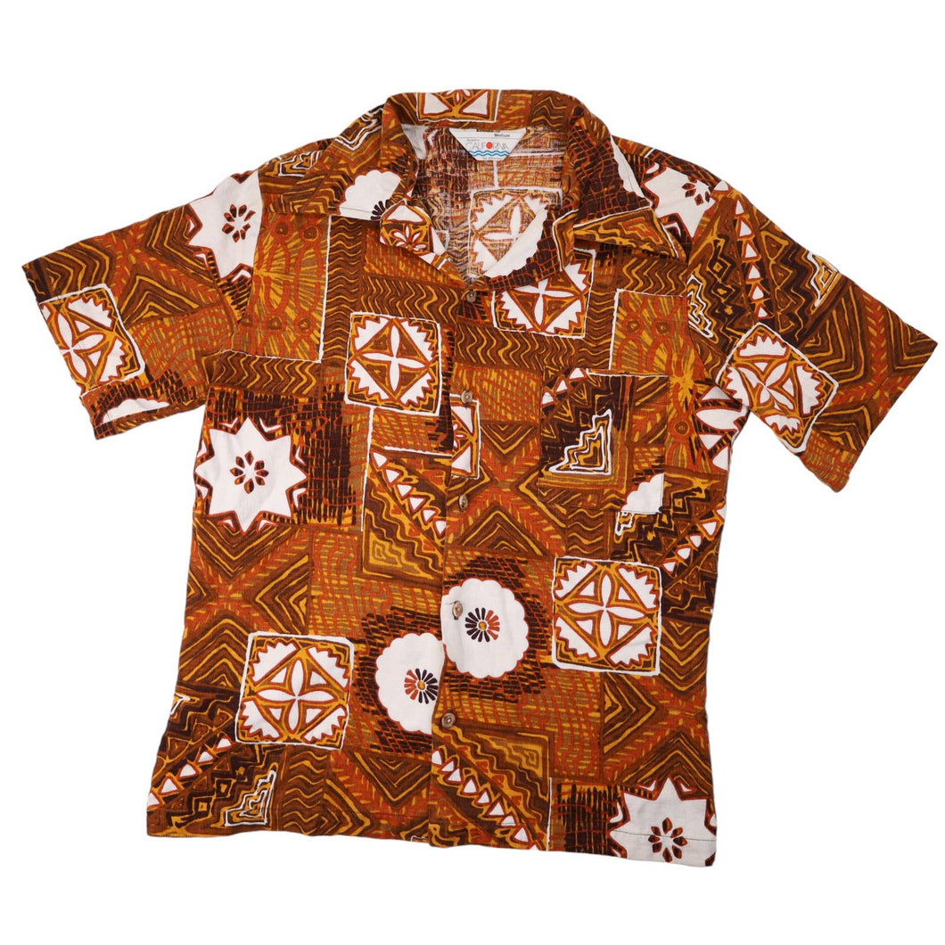 Vintage JC Penny Bark Cloth Hawaiian Shirt - M