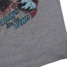 Load image into Gallery viewer, Vintage 1992 Stugis Rally "Riding like the Wind" Wolf Graphic T Shirt - XL