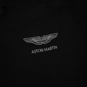 Vintage Aston Martin Logo Spellout Polo Shirt - XL