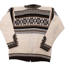 Load image into Gallery viewer, Vintage Norlender %100 Wool Nordic Snowflake Clasp Cardigan Sweater - M
