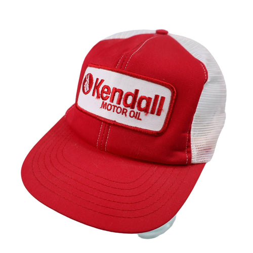 Vintage Kendall Motor Oil Patch Mesh Trucker Hat - OS