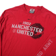 Load image into Gallery viewer, Vintage Nike Manchester United Long Sleeve Graphic T Shirt - M