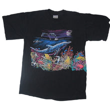 Load image into Gallery viewer, Vintage Hazelwood Dolphin Aquatic Scene Graphic T Shirt - L
