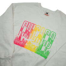Load image into Gallery viewer, Vintage Chicago Rainbow Spellout Graphic Sweatshirt - M