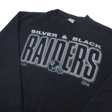 Load image into Gallery viewer, Vintage Salem Sportswear NFL Raiders Spellout Sweatshirt - L