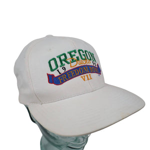 Vintage 1990 University of Oregon Ducks Freedom Bowl Snapback Hat - OS