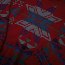 Load image into Gallery viewer, Vintage Pendleton Western Wear Aztec Snowflake Knit %100 Wool Sweater - L