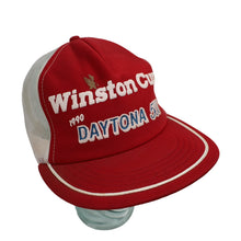 Load image into Gallery viewer, Vintage 1990 Winston Cup Dayton 500 Mesh Trucker Hat - OS