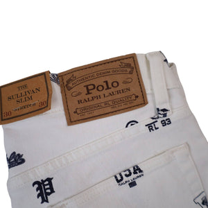NWT Polo Ralph Lauren Allover Print Sullivan Jeans - 30"x30"