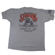 Load image into Gallery viewer, Vintage 1992 Stugis Rally "Riding like the Wind" Wolf Graphic T Shirt - XL
