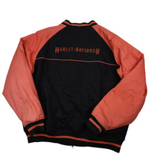 Load image into Gallery viewer, Vintage Harley Davidson Spellout Quilted Bomber Jacket - XL