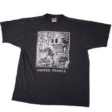 Load image into Gallery viewer, Vintage Carl Smool Wake Up and Smell the Coffee Graphic Art Tee - XL