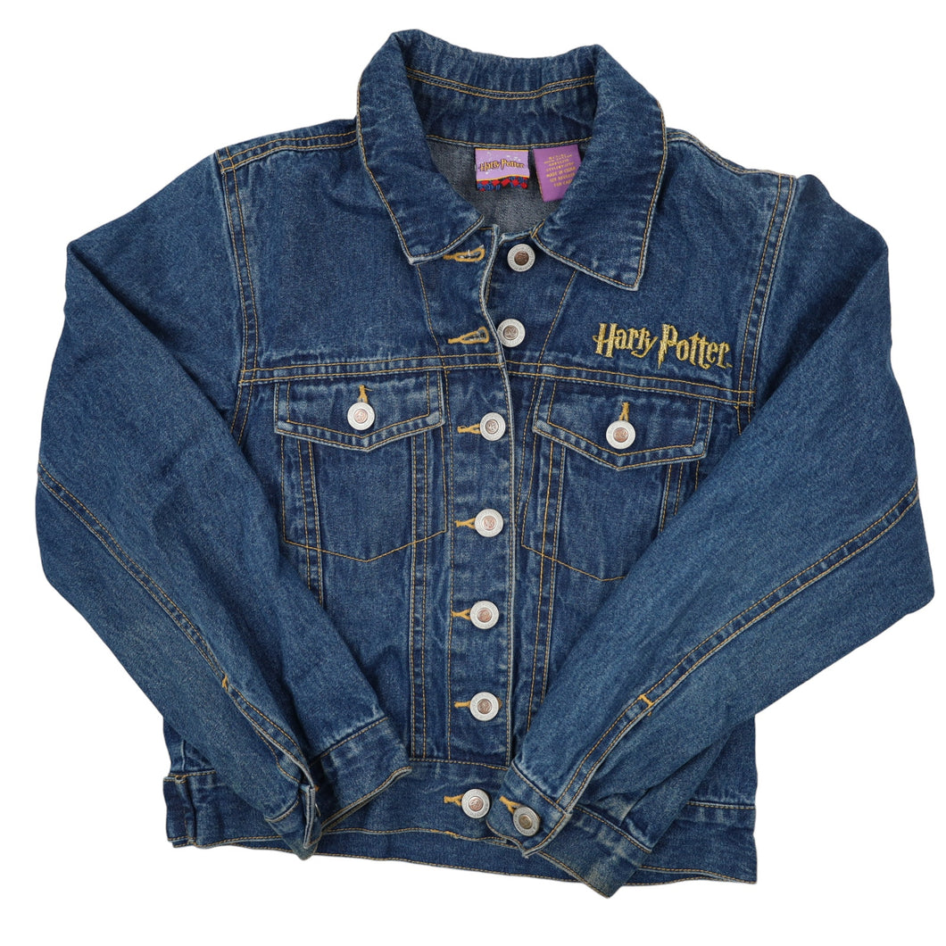 Vintage Y2k Harry Potter Hedwing Denim Jacket - YS