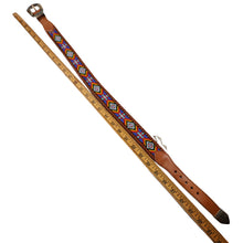 Load image into Gallery viewer, Vintage 1991 Eddie Bauer Native Art Beaded Belt - 26"/30"