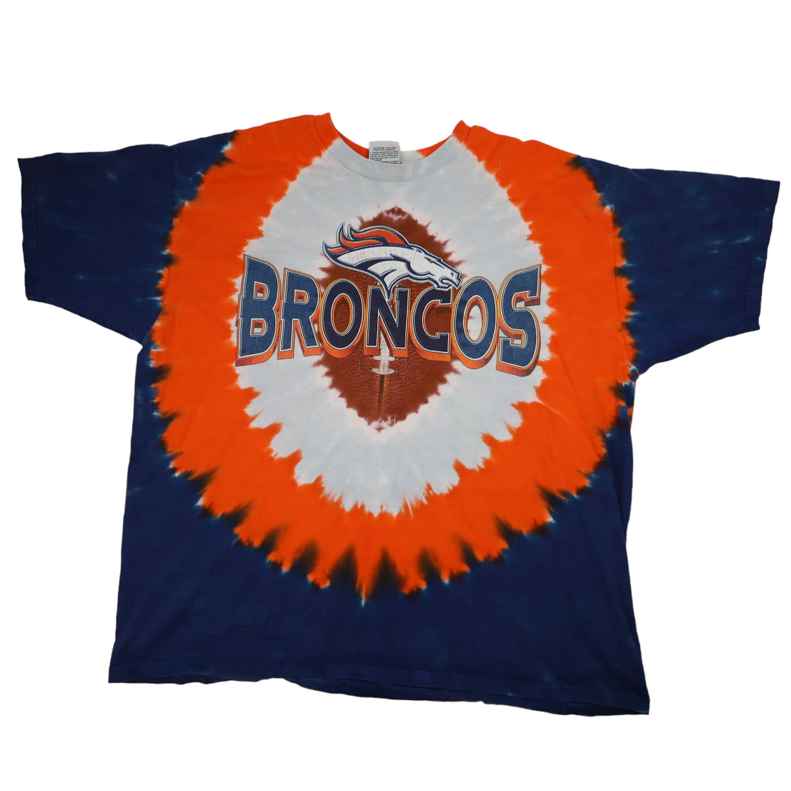 Vintage Liquid Blue Denver Broncos Tie Dye Graphic T Shirt - XL – Jak of  all Vintage