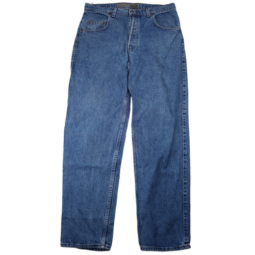 Vintage Levis Silvetab Stud Fly Baggy Denim Jeans - 36
