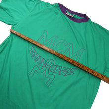 Load image into Gallery viewer, Vintage MCM Brand Embroidered Spellout Logo Shirt