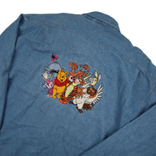 Load image into Gallery viewer, Vintage Disney Winnie the Pooh Embroidered Denim Button Down Shirt - OS