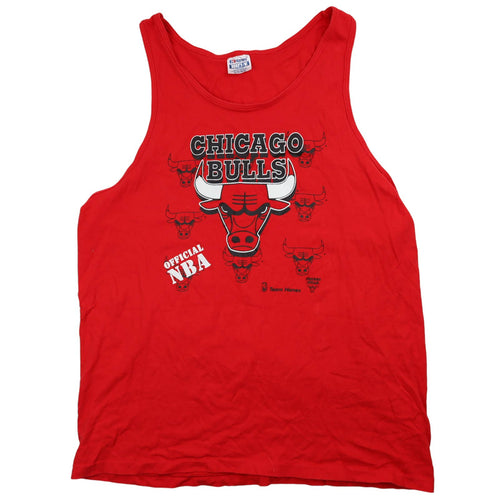 Vintage Team Hanes Chicago Bulls Graphic Tank Top - XL
