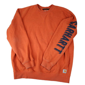 Carhartt Arm Spellout Pullover Crewneck Sweatshirt - L