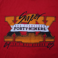 Load image into Gallery viewer, Vintage 1985 San Fransisco 49ers Super Bowl XIX Graphic T Shirt