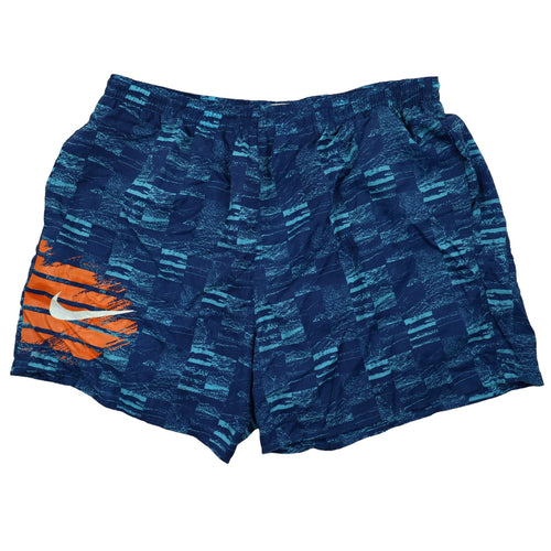 Vintage 90s Nike Crazy Abstract Print Swim Trunks - XXL