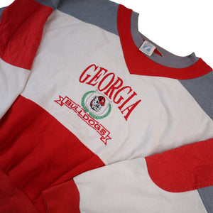 Vintage Logo 7 Georgia Bulldogs Embroidered Sweatshirt