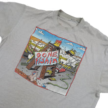 Load image into Gallery viewer, Vintage 80s &quot;Gone Fishing&quot; Graphic T Shirt - L
