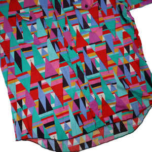 Vintage Wrangler Colorfull Allover Print Tepee Button Down Shirt - XL