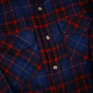 Vintage Woolrich Plaid Check Wool Blend Button Down Shirt - S