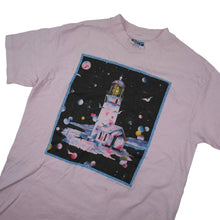 Load image into Gallery viewer, Vintage Cosmic Lighthouse Graphic T Shirt - M