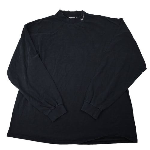 Vintage 90s Nike Mini Swoosh Mock Neck T Shirt - XXL