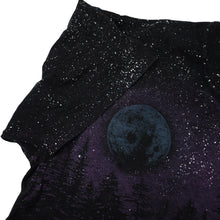 Load image into Gallery viewer, Vintage Wolf Night Scene Allover Print Graphic T Shirt