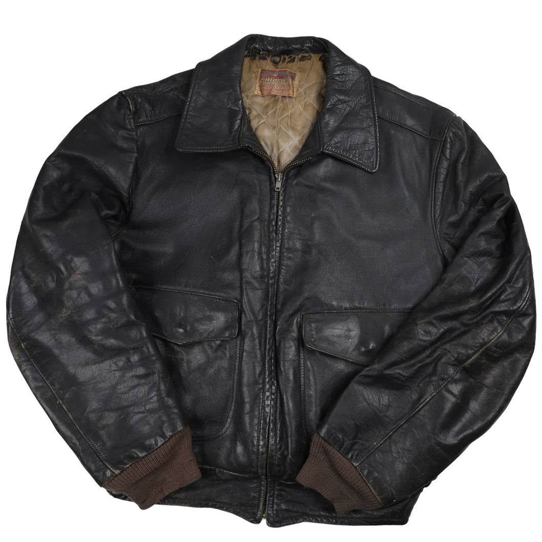 Vintage 50s Californian Selected Steerhide Leather Motorcycle Riders Jacket - S