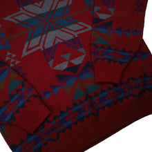 Load image into Gallery viewer, Vintage Pendleton Western Wear Aztec Snowflake Knit %100 Wool Sweater - L