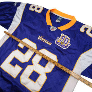 Reebok Minnesota Viking Adrian Peterson 50th Anniversary All Sewn Jersey - XL