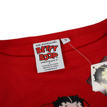 Load image into Gallery viewer, Vintage Y2k NWT Betty Boop Embroidered Dog Heart Rhinestone T Shirt - WMNS S