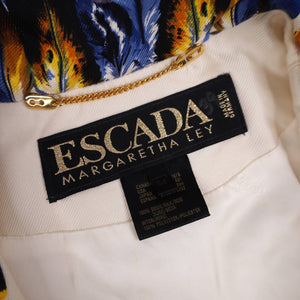 Vintage Escada by Margaretha Ley Silk Hawk Jacket - M