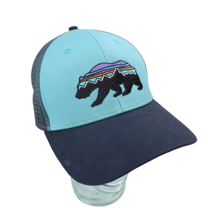 Patagonia Fitz Roy Bear Logo Mesh Lo Pro Trucker Hat - OS