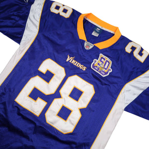 Reebok Minnesota Viking Adrian Peterson 50th Anniversary All Sewn Jersey - XL