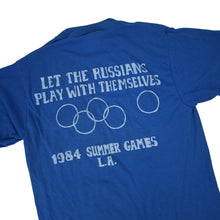 Load image into Gallery viewer, Vintage 1984 LA Summer Games &quot;Let the Russians Play With Themselves&quot; Graphic T - M