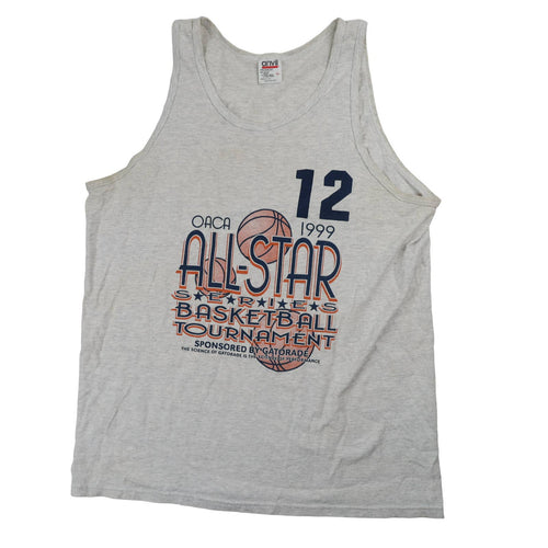 Vintage 1999 OACA All Star Basketball Tournament Graphic Tank Top - XL