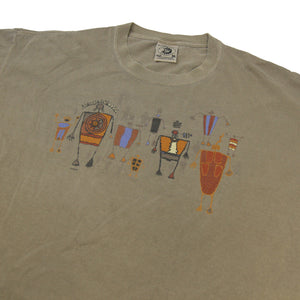 Vintage Anvil Pigment Kokopelli Graphic T Shirt - XL