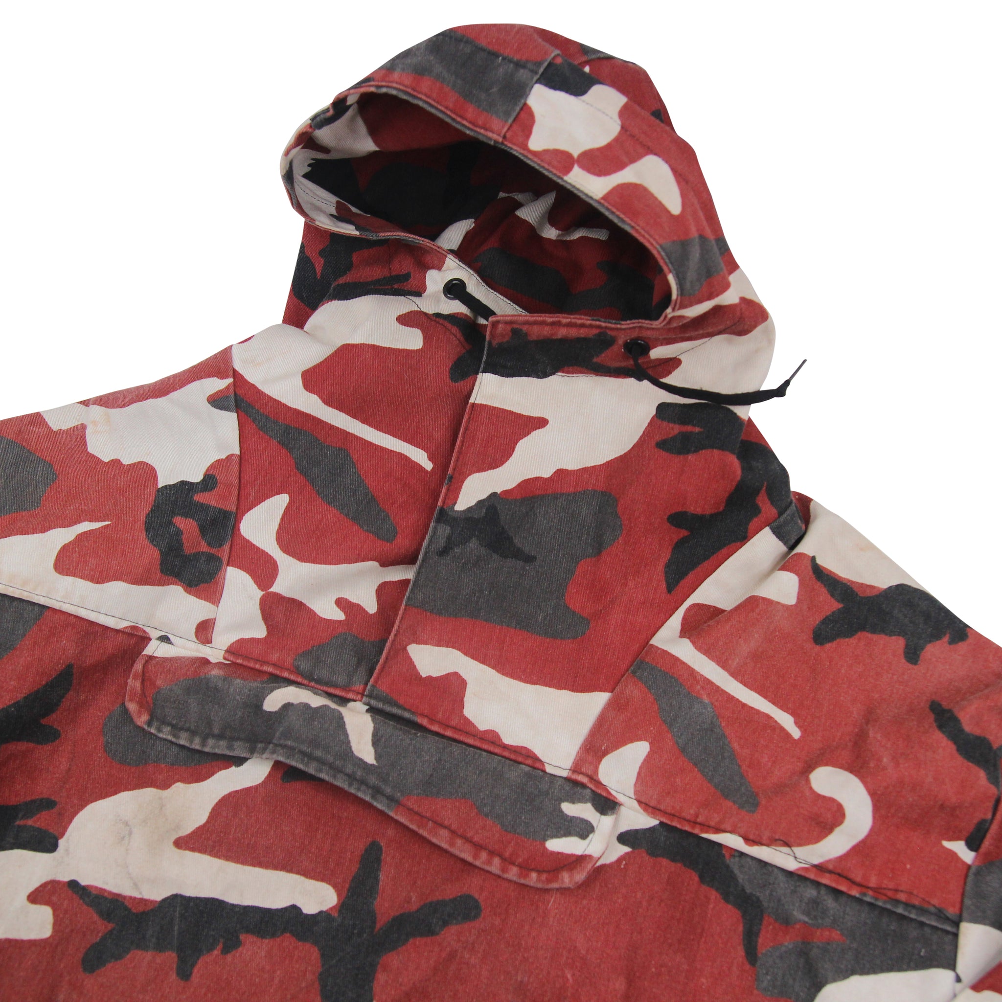 Vintage Military Surplus Red Camo Anorak - XL – Jak of all Vintage