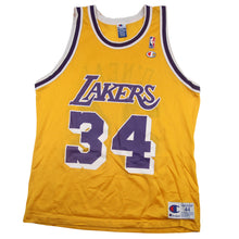 Load image into Gallery viewer, Vintage Champion La Lakers #34 Shaquille O&#39;neal Jersey - L