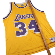 Load image into Gallery viewer, Vintage Champion La Lakers #34 Shaquille O&#39;neal Jersey - L