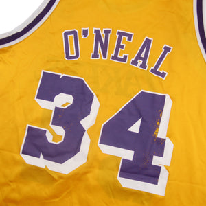 Vintage Champion La Lakers #34 Shaquille O'neal Jersey - L