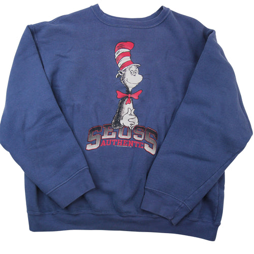 Vintage Dr.Suess Cat in The Hat Graphic Sweatshirt - WMNS L