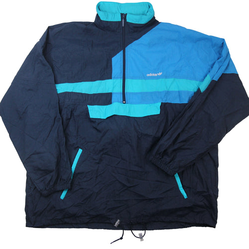 Vintage Adidas Packable Color Block Windbreaker Jacket - XL